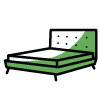 Materiál postele: Čalouněná
